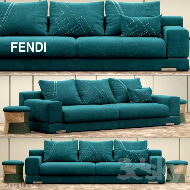 DECOR HELPER – LIVINGROOM – SOFA – LONG 3D MODELS – 143