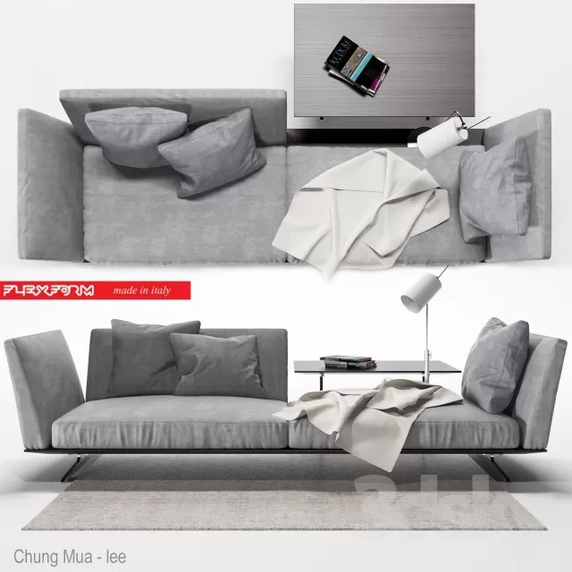 DECOR HELPER – LIVINGROOM – SOFA – LONG 3D MODELS – 155