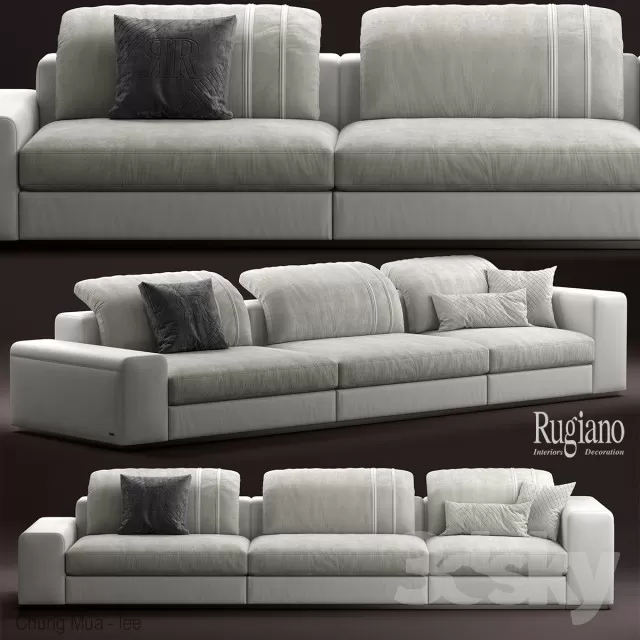 DECOR HELPER – LIVINGROOM – SOFA – LONG 3D MODELS – 167