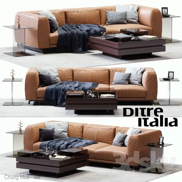 DECOR HELPER – LIVINGROOM – SOFA – LONG 3D MODELS – 169