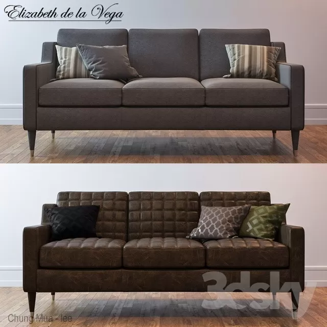 DECOR HELPER – LIVINGROOM – SOFA – LONG 3D MODELS – 177