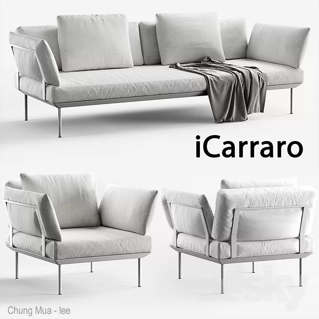 DECOR HELPER – LIVINGROOM – SOFA – LONG 3D MODELS – 184