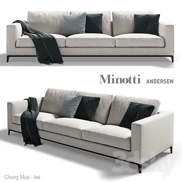 DECOR HELPER – LIVINGROOM – SOFA – LONG 3D MODELS – 205