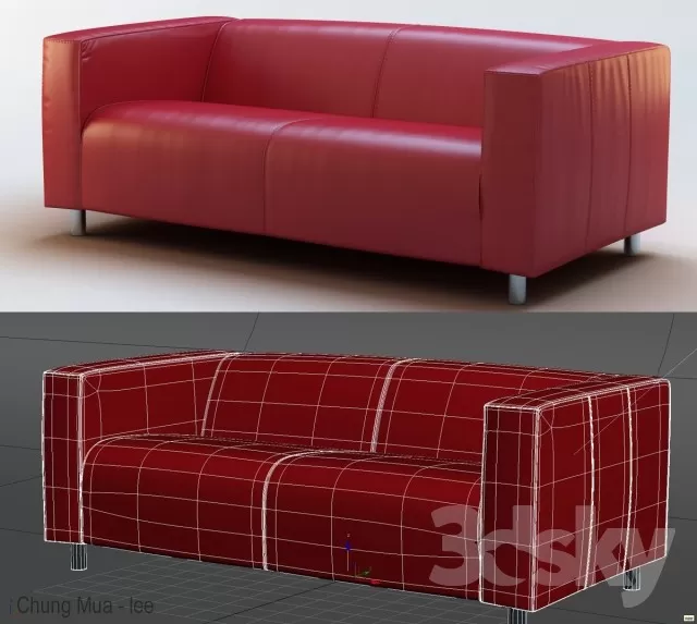 DECOR HELPER – LIVINGROOM – SOFA – LONG 3D MODELS – 206