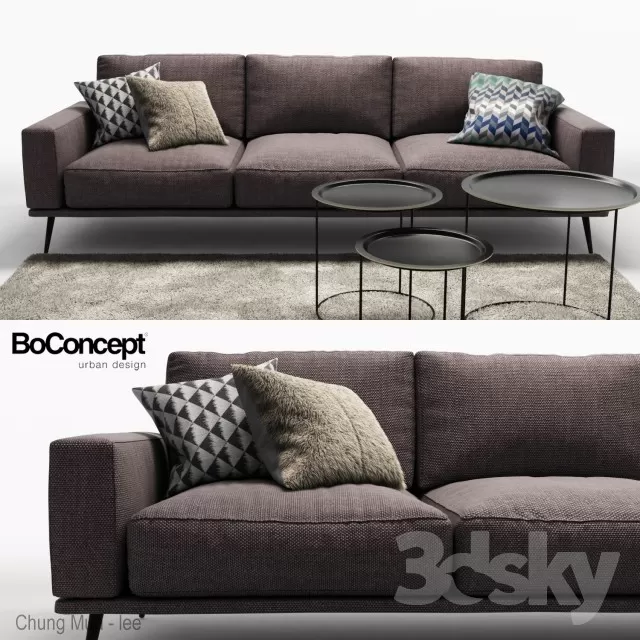 DECOR HELPER – LIVINGROOM – SOFA – LONG 3D MODELS – 210