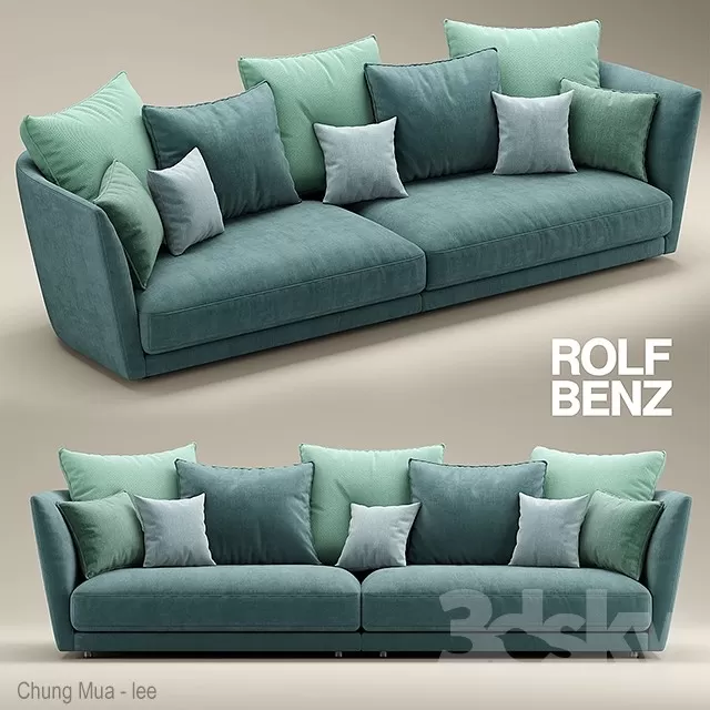 DECOR HELPER – LIVINGROOM – SOFA – LONG 3D MODELS – 212