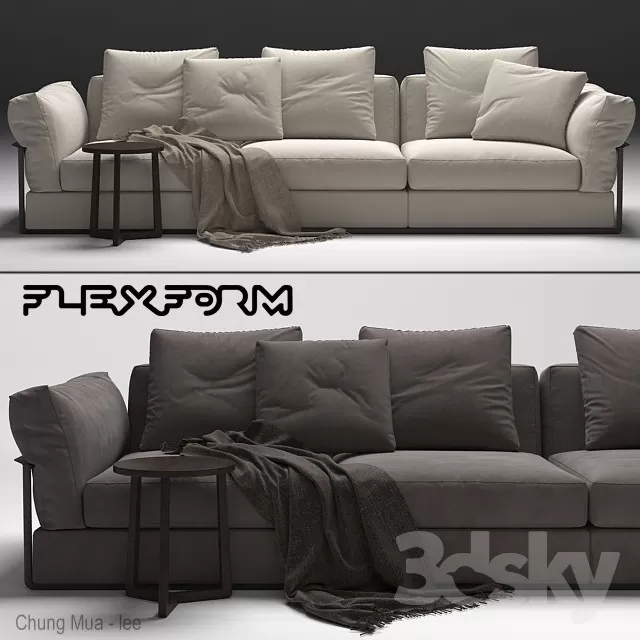 DECOR HELPER – LIVINGROOM – SOFA – LONG 3D MODELS – 213
