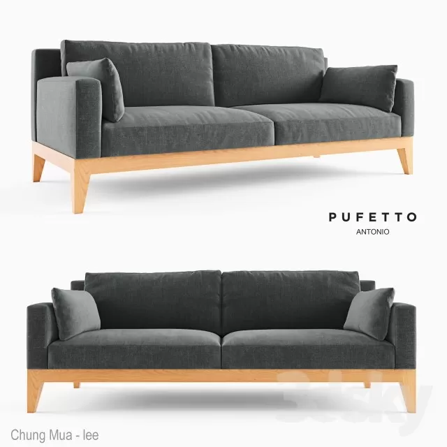 DECOR HELPER – LIVINGROOM – SOFA – LONG 3D MODELS – 214