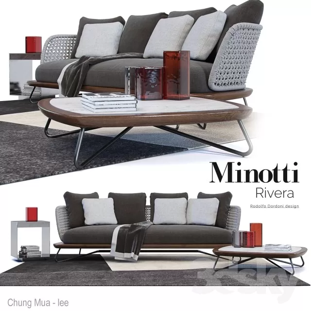 DECOR HELPER – LIVINGROOM – SOFA – LONG 3D MODELS – 240