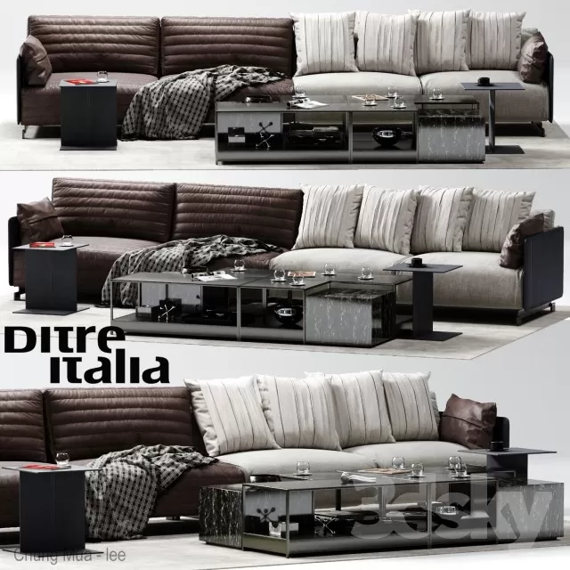 DECOR HELPER – LIVINGROOM – SOFA – LONG 3D MODELS – 248