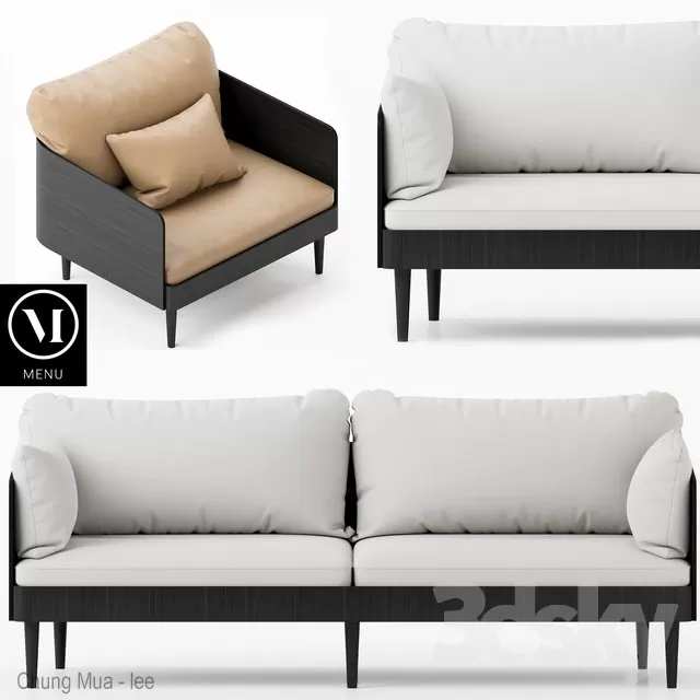 DECOR HELPER – LIVINGROOM – SOFA – LONG 3D MODELS – 256