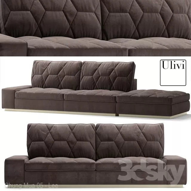 DECOR HELPER – LIVINGROOM – SOFA – LONG 3D MODELS – 27