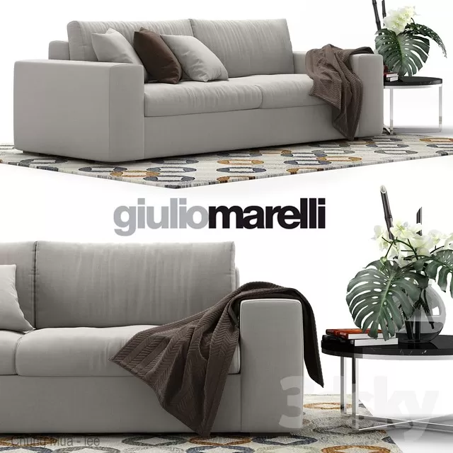 DECOR HELPER – LIVINGROOM – SOFA – LONG 3D MODELS – 268