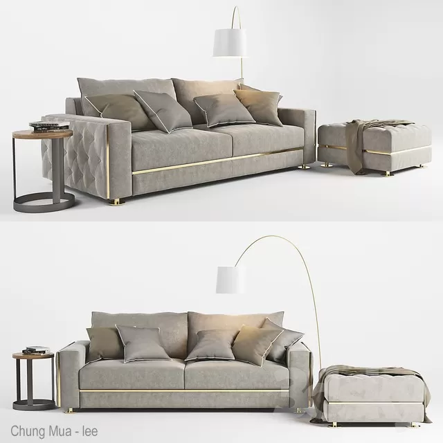 DECOR HELPER – LIVINGROOM – SOFA – LONG 3D MODELS – 279