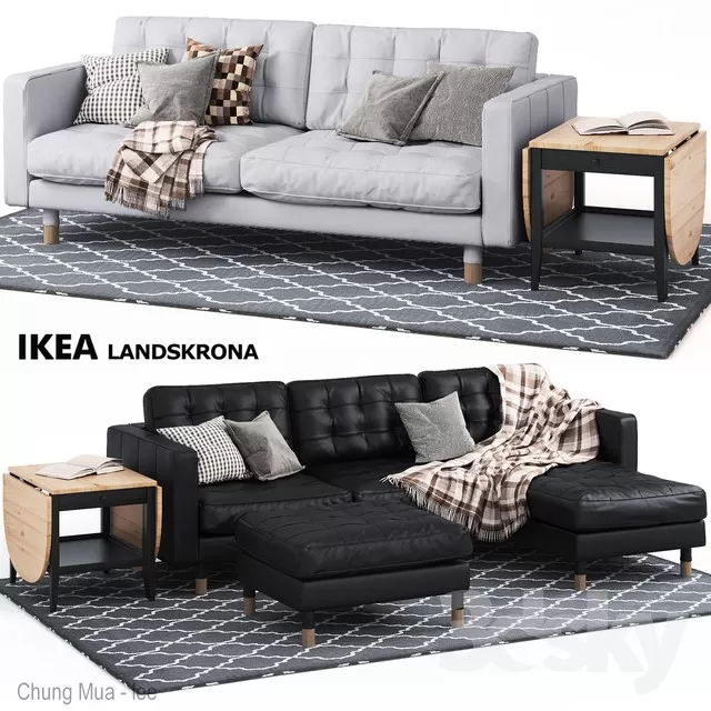 DECOR HELPER – LIVINGROOM – SOFA – LONG 3D MODELS – 287