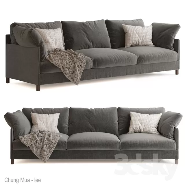 DECOR HELPER – LIVINGROOM – SOFA – LONG 3D MODELS – 298