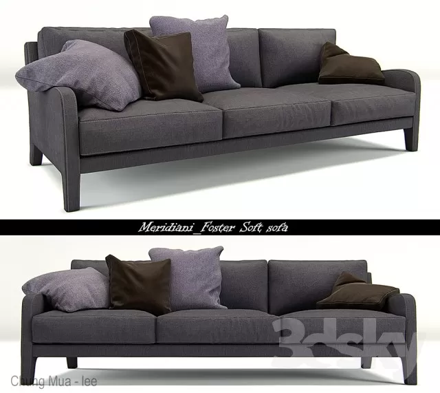 DECOR HELPER – LIVINGROOM – SOFA – LONG 3D MODELS – 311