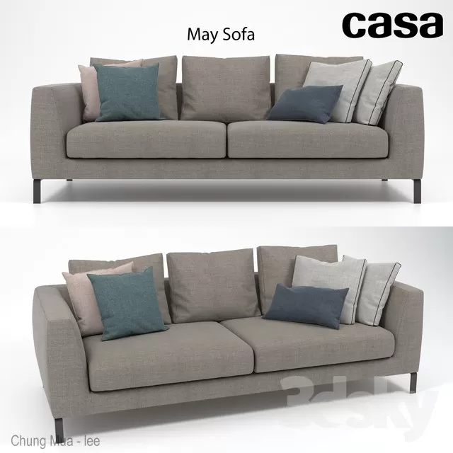 DECOR HELPER – LIVINGROOM – SOFA – LONG 3D MODELS – 323