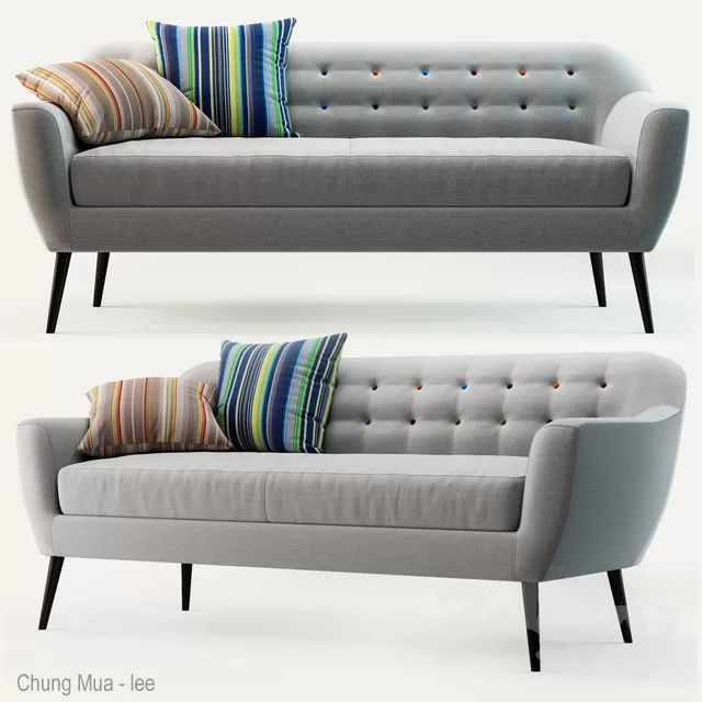 DECOR HELPER – LIVINGROOM – SOFA – LONG 3D MODELS – 329