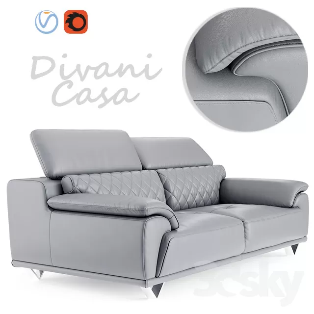 DECOR HELPER – LIVINGROOM – SOFA – LONG 3D MODELS – 34