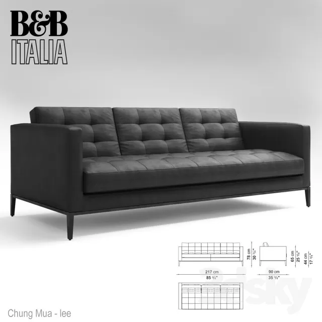 DECOR HELPER – LIVINGROOM – SOFA – LONG 3D MODELS – 338