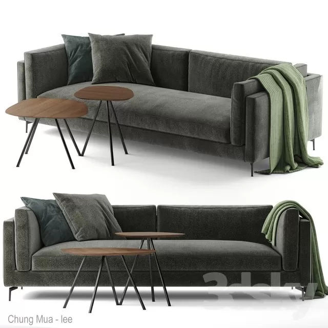 DECOR HELPER – LIVINGROOM – SOFA – LONG 3D MODELS – 344