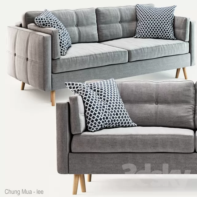 DECOR HELPER – LIVINGROOM – SOFA – LONG 3D MODELS – 347