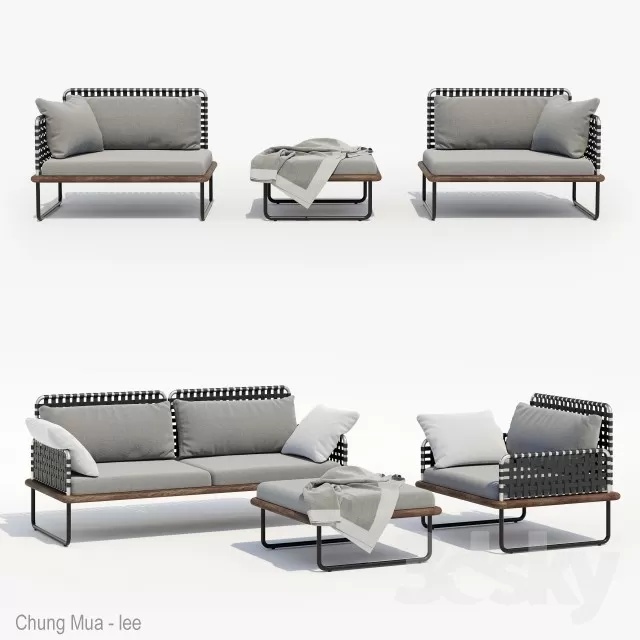 DECOR HELPER – LIVINGROOM – SOFA – LONG 3D MODELS – 351