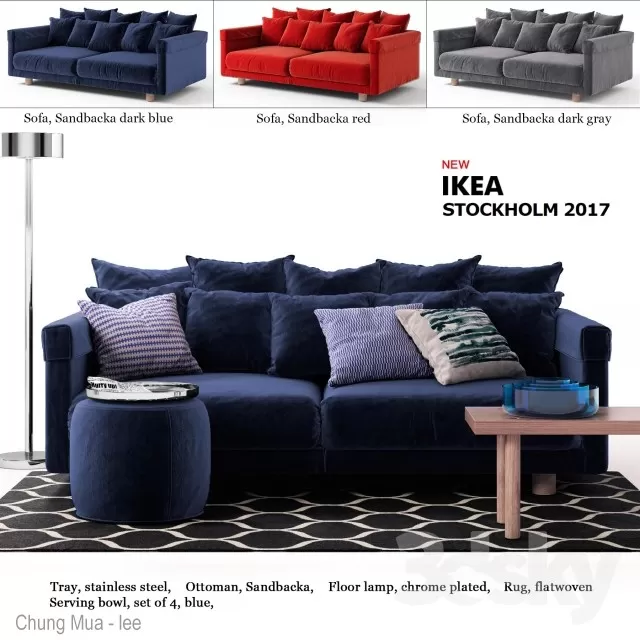DECOR HELPER – LIVINGROOM – SOFA – LONG 3D MODELS – 358