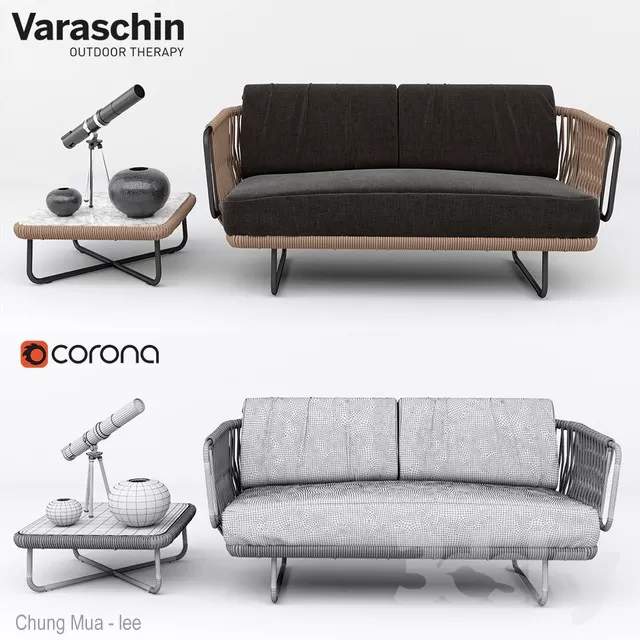 DECOR HELPER – LIVINGROOM – SOFA – LONG 3D MODELS – 365