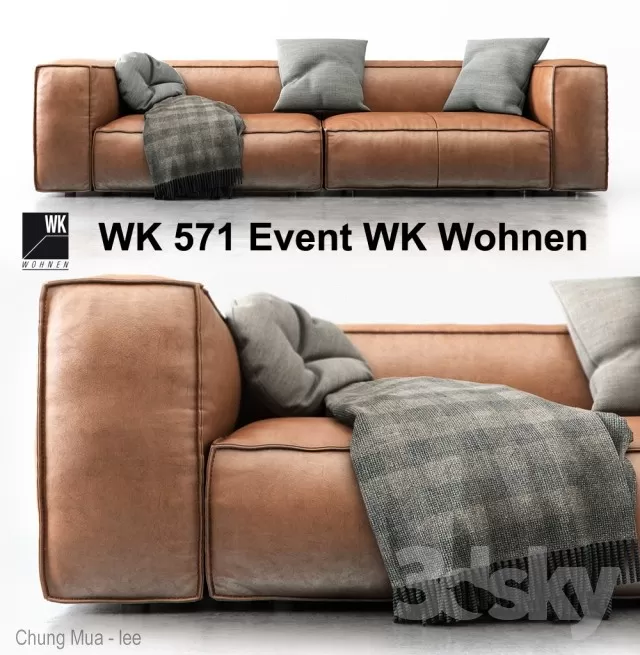 DECOR HELPER – LIVINGROOM – SOFA – LONG 3D MODELS – 377