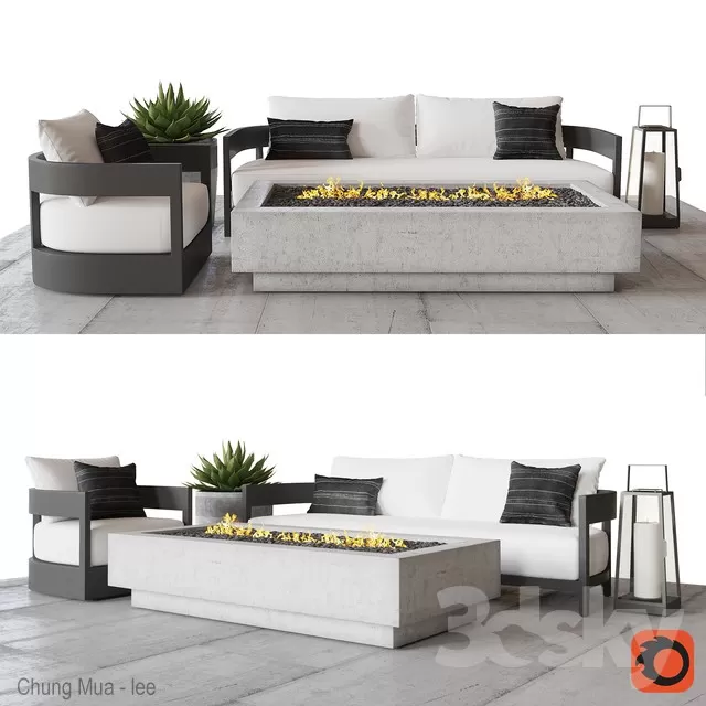 DECOR HELPER – LIVINGROOM – SOFA – LONG 3D MODELS – 380