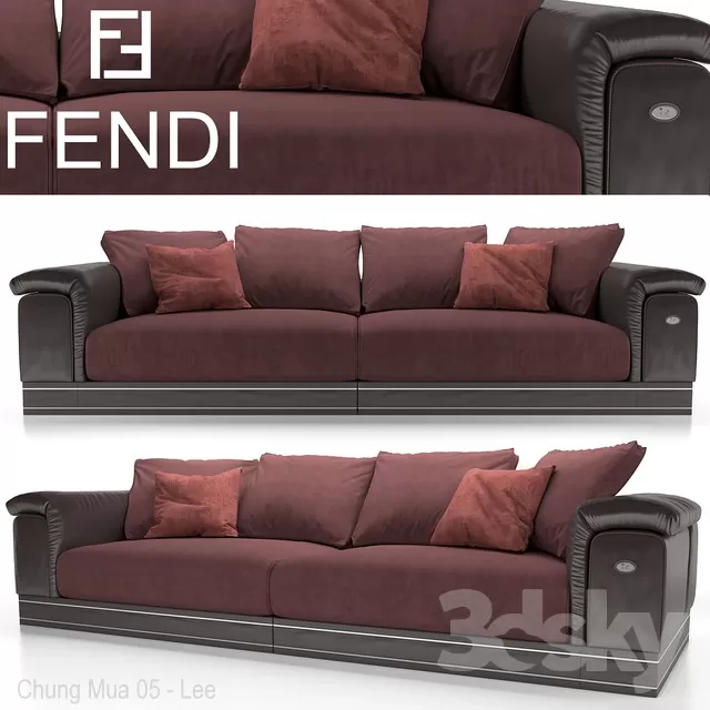 DECOR HELPER – LIVINGROOM – SOFA – LONG 3D MODELS – 39