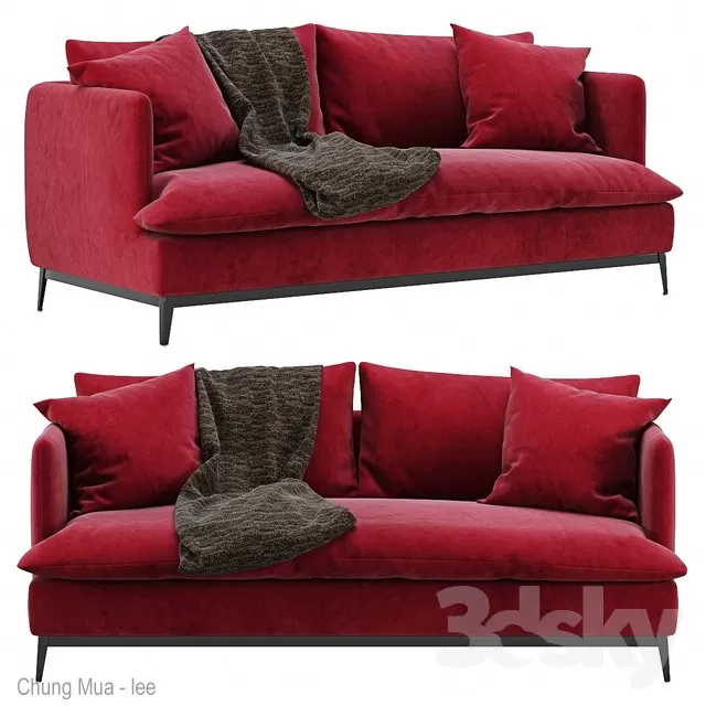 DECOR HELPER – LIVINGROOM – SOFA – LONG 3D MODELS – 381