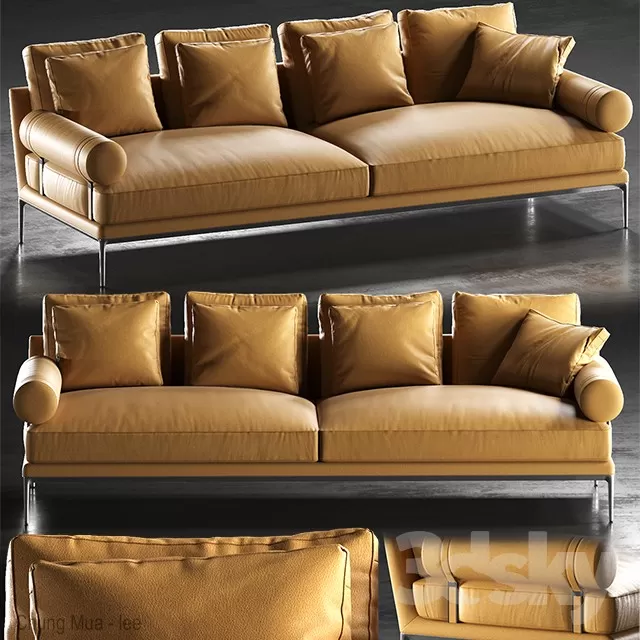 DECOR HELPER – LIVINGROOM – SOFA – LONG 3D MODELS – 387
