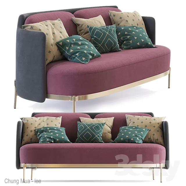 DECOR HELPER – LIVINGROOM – SOFA – LONG 3D MODELS – 396
