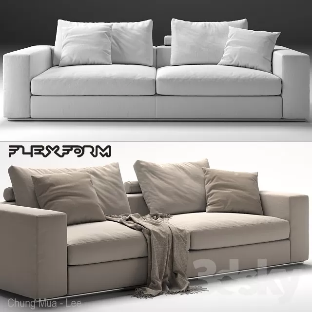 DECOR HELPER – LIVINGROOM – SOFA – LONG 3D MODELS – 5