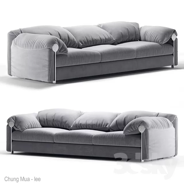 DECOR HELPER – LIVINGROOM – SOFA – LONG 3D MODELS – 401