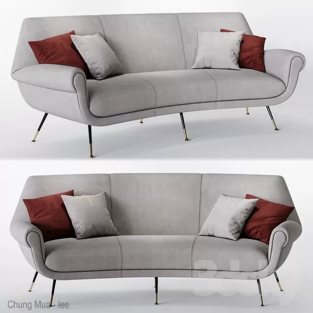 DECOR HELPER – LIVINGROOM – SOFA – LONG 3D MODELS – 402