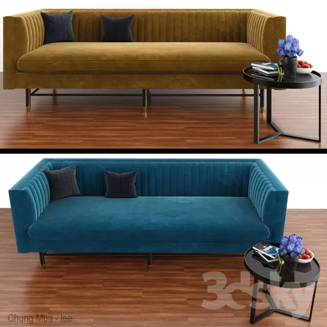 DECOR HELPER – LIVINGROOM – SOFA – LONG 3D MODELS – 404