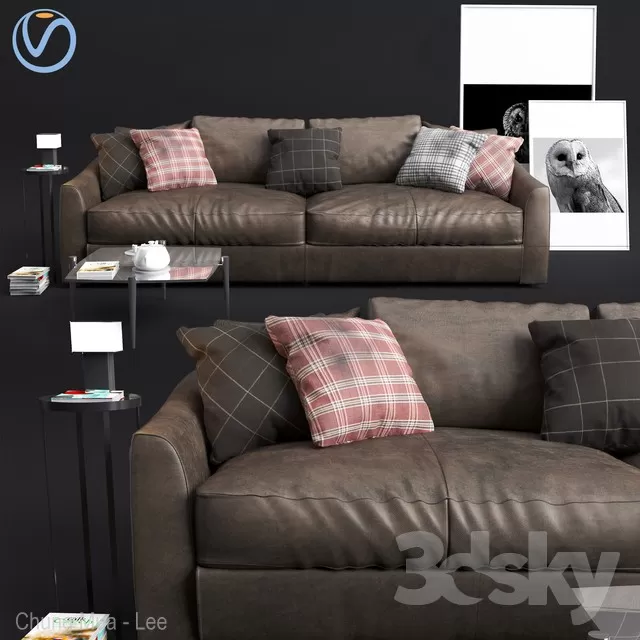 DECOR HELPER – LIVINGROOM – SOFA – LONG 3D MODELS – 42