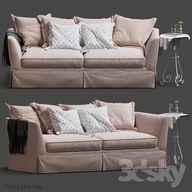 DECOR HELPER – LIVINGROOM – SOFA – LONG 3D MODELS – 411