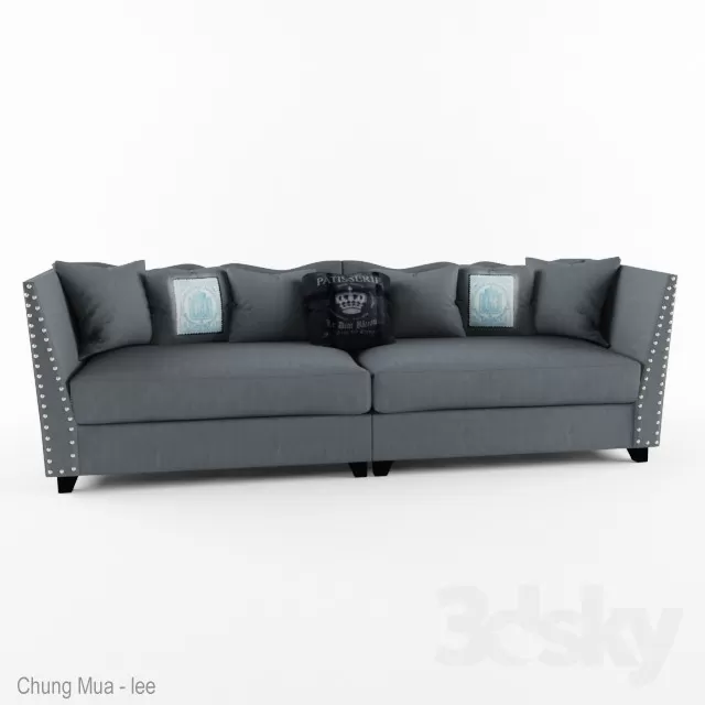 DECOR HELPER – LIVINGROOM – SOFA – LONG 3D MODELS – 418