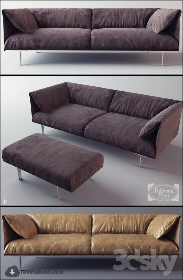 DECOR HELPER – LIVINGROOM – SOFA – LONG 3D MODELS – 43