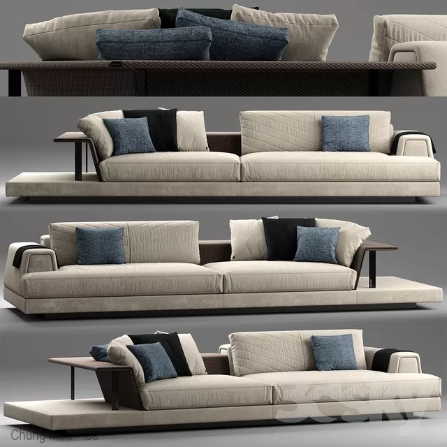 DECOR HELPER – LIVINGROOM – SOFA – LONG 3D MODELS – 426