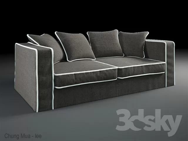 DECOR HELPER – LIVINGROOM – SOFA – LONG 3D MODELS – 432