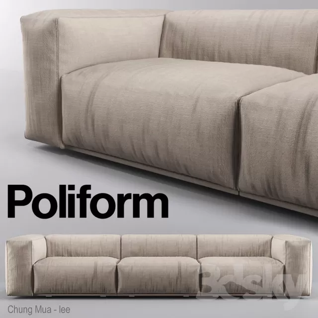 DECOR HELPER – LIVINGROOM – SOFA – LONG 3D MODELS – 438