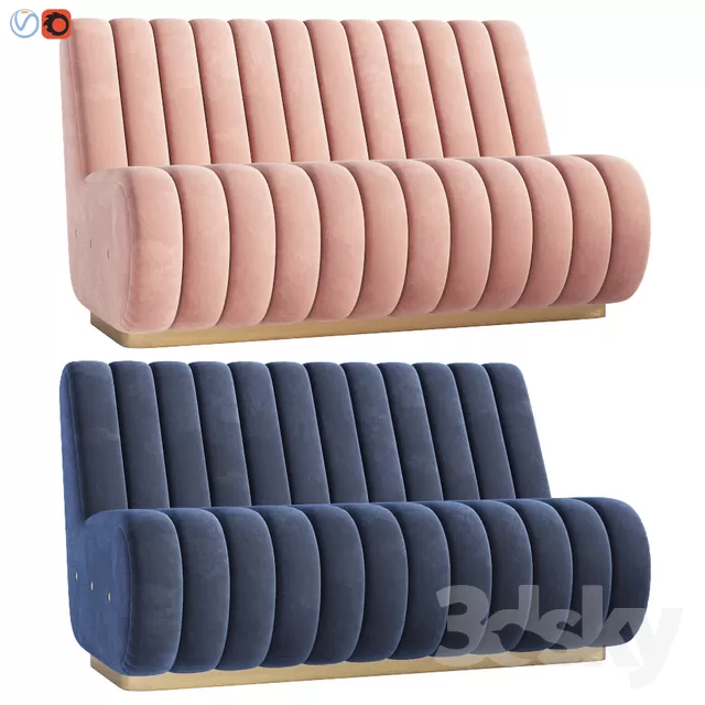 DECOR HELPER – LIVINGROOM – SOFA – LONG 3D MODELS – 45