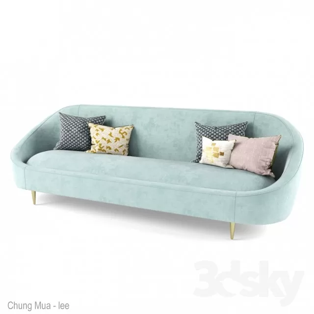 DECOR HELPER – LIVINGROOM – SOFA – LONG 3D MODELS – 447