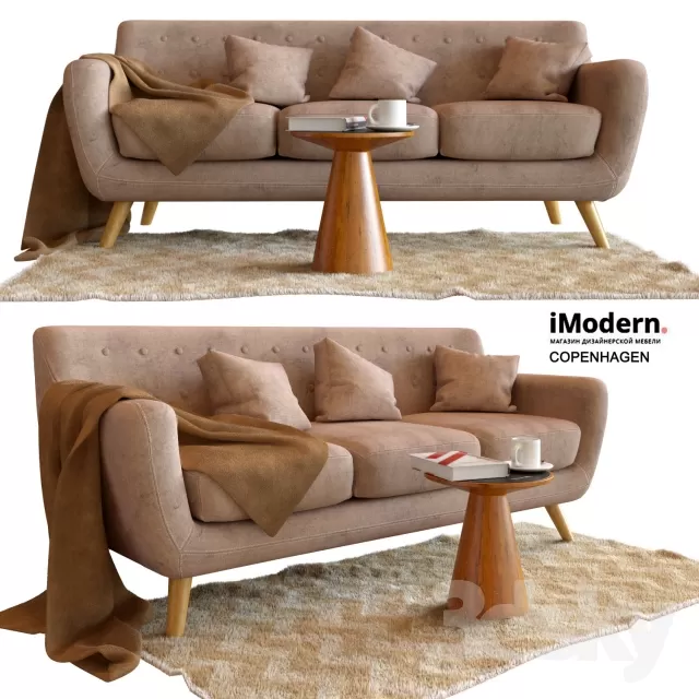 DECOR HELPER – LIVINGROOM – SOFA – LONG 3D MODELS – 468